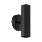 Eglo Wall Light Portillo Steel Black | Suitable for 2x GU10